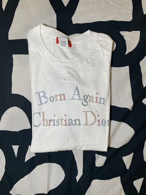 born again christian dior rhinestone|Market Born Again Christian Dior Rainbow Rhinestone T.